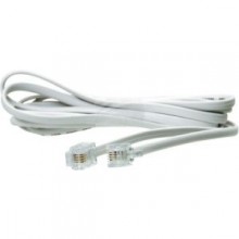 Cabo RJ11 4 vias 2,00 mts liso branco