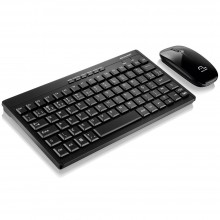 Teclado e mouse wireless 2.4 GHZ preto
