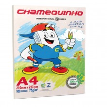 Papel A4 75G 100fls Chamequinho