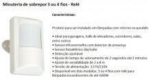 Sensor presen�a - minuteria sobrepor 3 e 4 fios A2915
