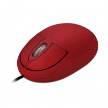 Mouse USB 1200DPI vermelho classic  MO303