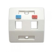Espelho 3X3 RJ45 2 furos branco