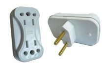 Adaptador tomada NBR para simples 2T