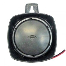 Sirene eletrnica mini preta 120db a 1m SP-002-1