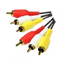 Cabo RCA 3p 1,8m gold