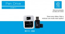 Carto memria micro SD 32G com adaptador USB e SD