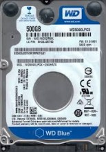 HD SATA 2,5" 500G 5400RPM WD5000LPCX