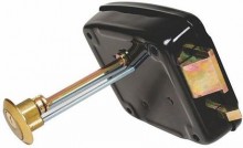 Fechadura 12v preta cilindro ajustvel