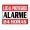 Placa alarme alum�nio local protegido