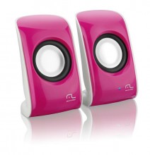 Caixa som USB 7W rosa SP132