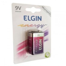 Bateria 9V recarregvel ELGIN