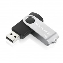 Pen Drive 4G Twist preto Multilaser