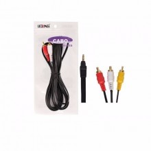 Cabo P5 x RCA 3 pontas 2M