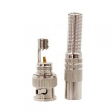 Conector BNC macho soldavel