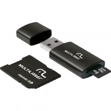 Cart�o mem�ria micro SD 8G com adaptador USB e SD