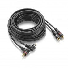 Cabo RCA x RCA 2P 5M preto AU501