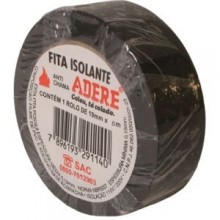Fita isolante 19mm x 5M preta Adere