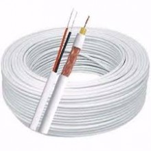 Cabo coaxial 4mm 80%  bipolar branco Connect Cable
