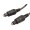 Cabo audio  ptico 5 m preto