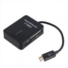 Cabo USB micro x Leitor de cart�o de mem�ria