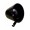 Sirene eletrnica mini preta 116db a 1m