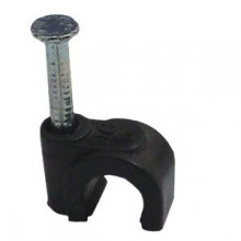 Fixa fio coaxial preto com 100