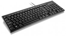 Teclado USB slim preto laser