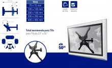 Suporte TV LED e  LCD 23" � 55" com bra�o