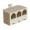 Adaptador RJ11 3 fmeas x 1 macho bege