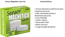 Sensor magntico Ressonador SAW 433MHz