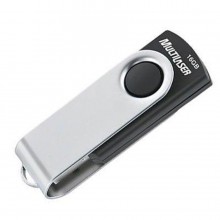 Pen Drive 16G Twist preto Multilaser